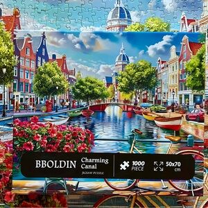 BBoldin Jigsaw Puzzle - 1000 Pieces - Charming Canal